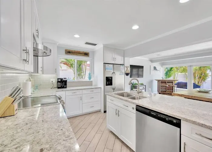 Island Paradise 3 Bed Waterfront/heated Pool Ferienhaus *